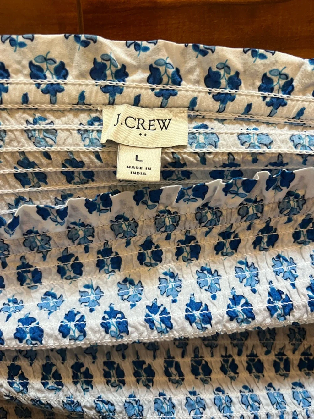 J. Crew Tie Shoulder Top
